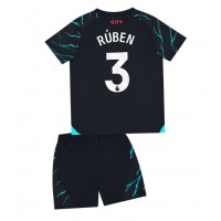 Dětský fotbalový dres Manchester City Ruben Dias #3 2023-24 Třetí Krátký Rukáv (+ trenýrky)